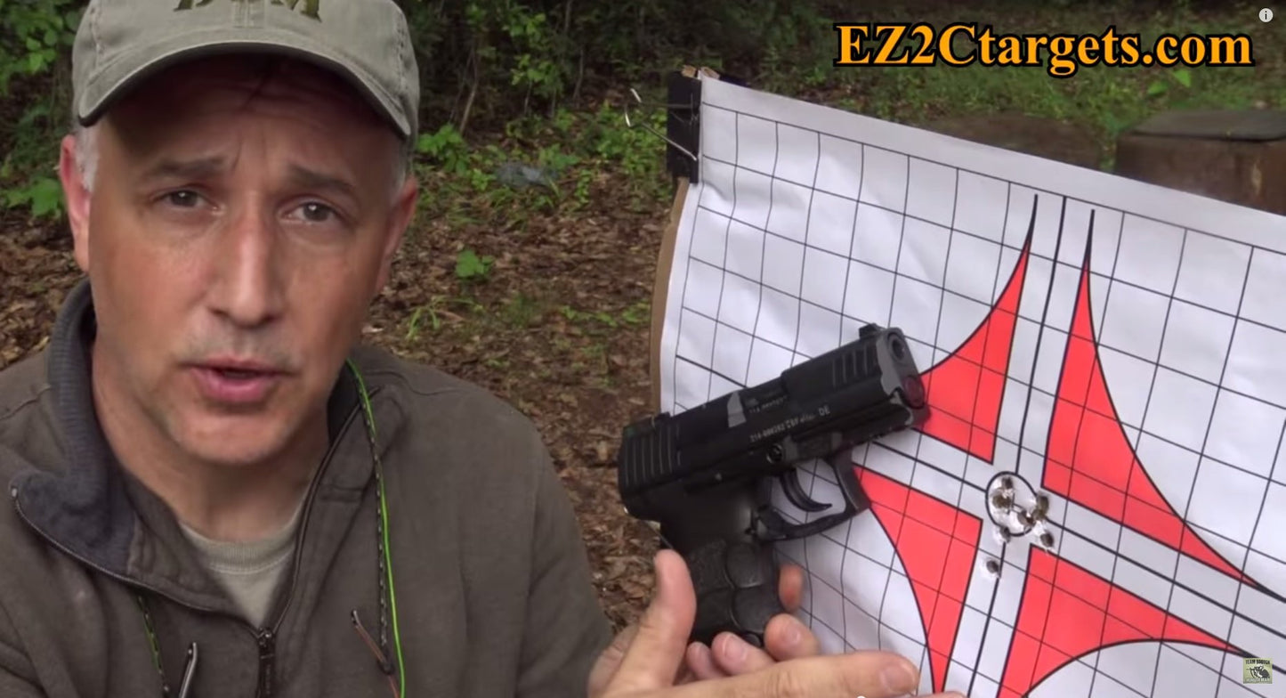EZ2C Targets #10: Rifle Scope Sight in Paper Target 11”x17” USA MADE