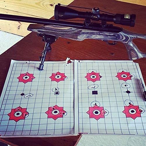EZ2C Targets #7: Four Bullseye Plus Sight in 11”x17” Made in USA