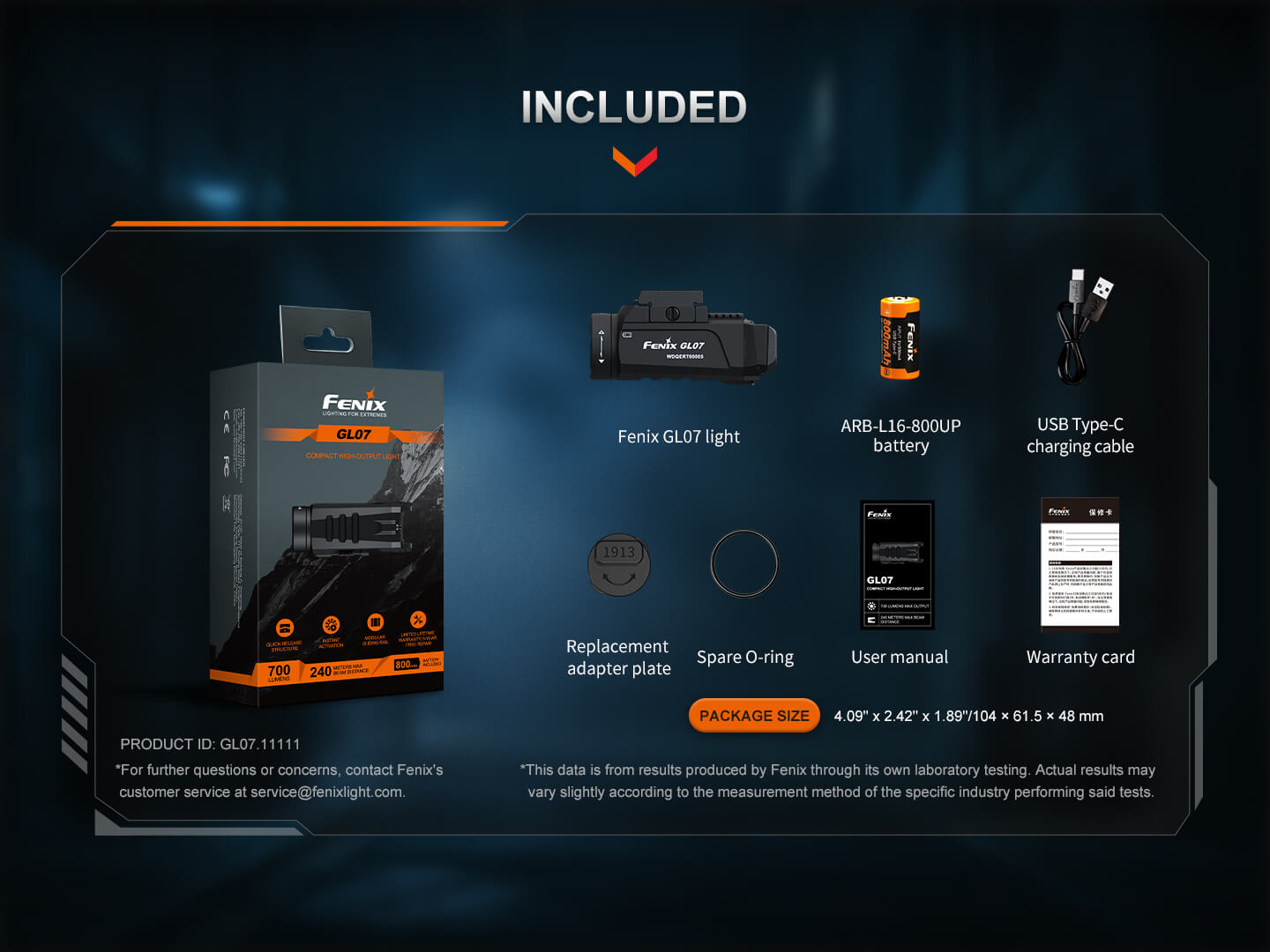 Fenix GL07 Quick Release Weapon Light