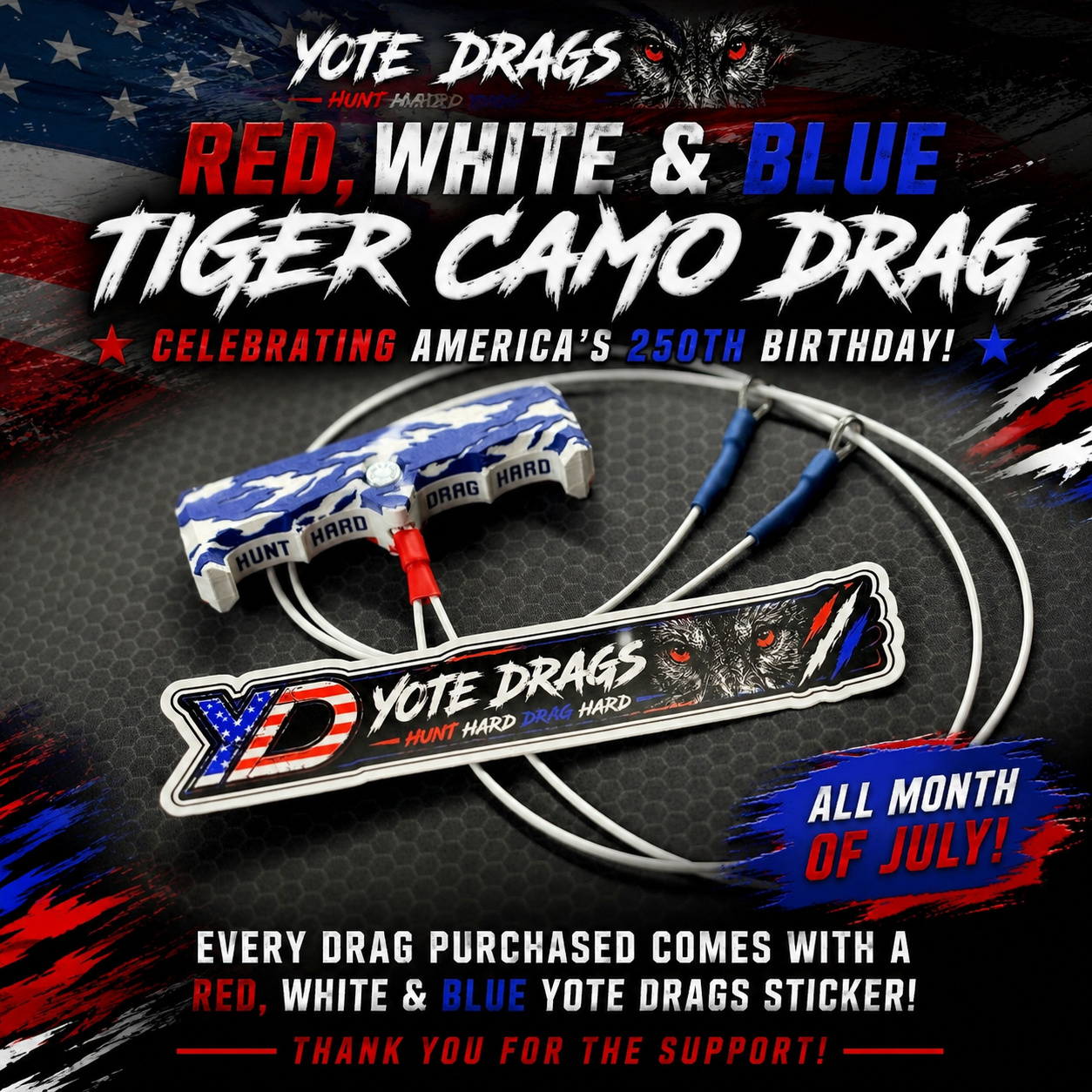 Red White Blue Drag