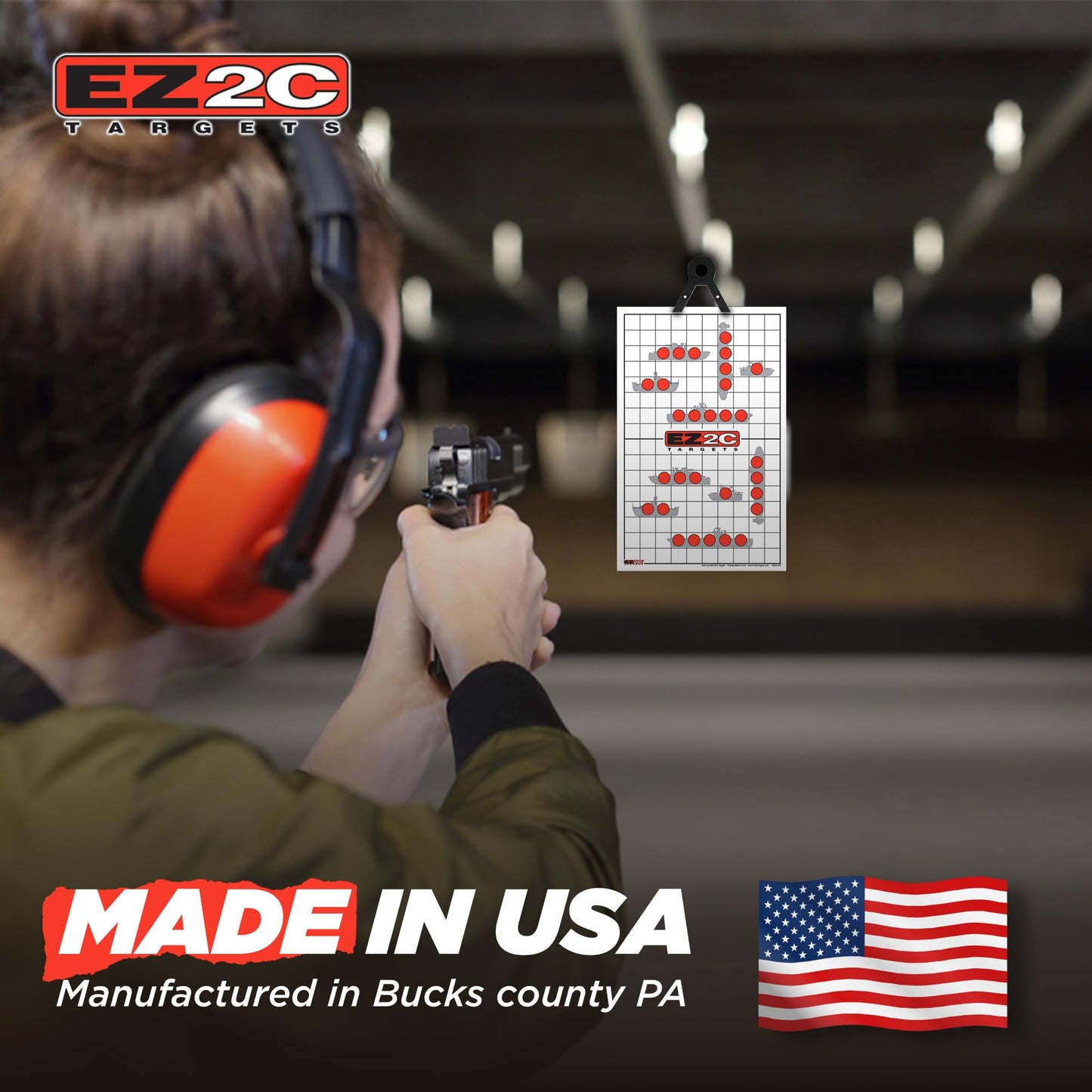 120 EZ2C Targets: 5 Game Style Paper Targets Bundle Pack Fun Games 11"x17" USA Made