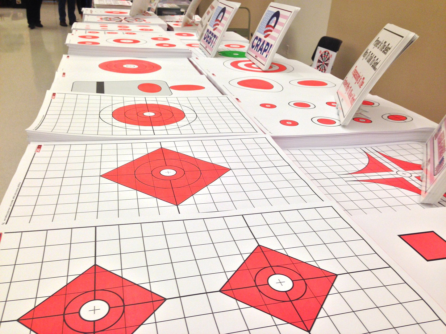EZ2C Targets #13: Shooting Range Paper Target w 1" Grids 11"x17” USA MADE